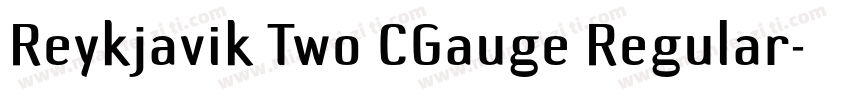 Reykjavik Two CGauge Regular字体转换